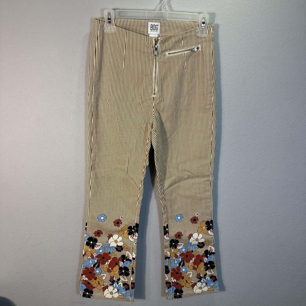 Urban Outfitters BDG women's size 27 Floral Retro High Waist Pants Boho